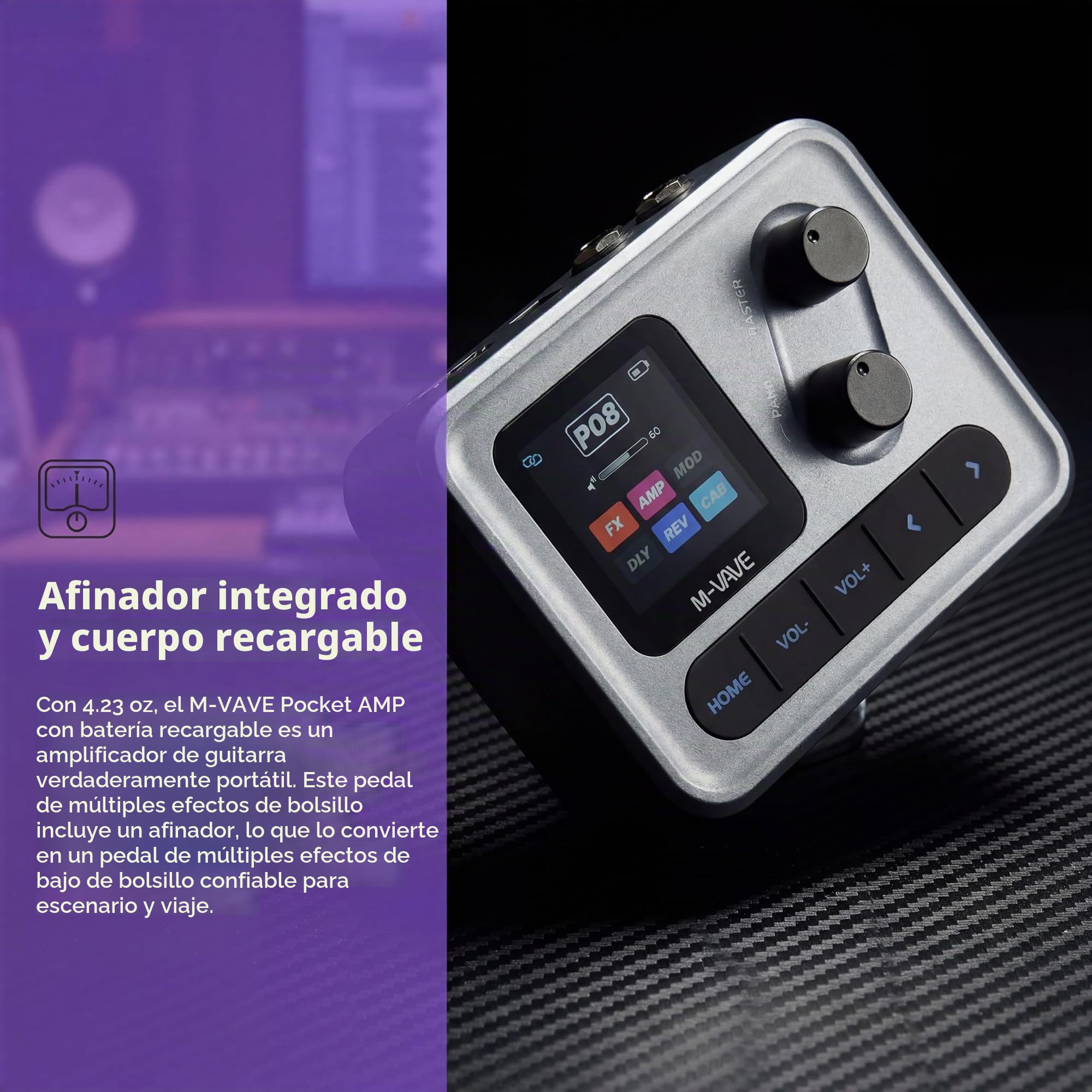 Amazon.com: M-VAVE Pocket Amp Pocket - Pedal de guitarra